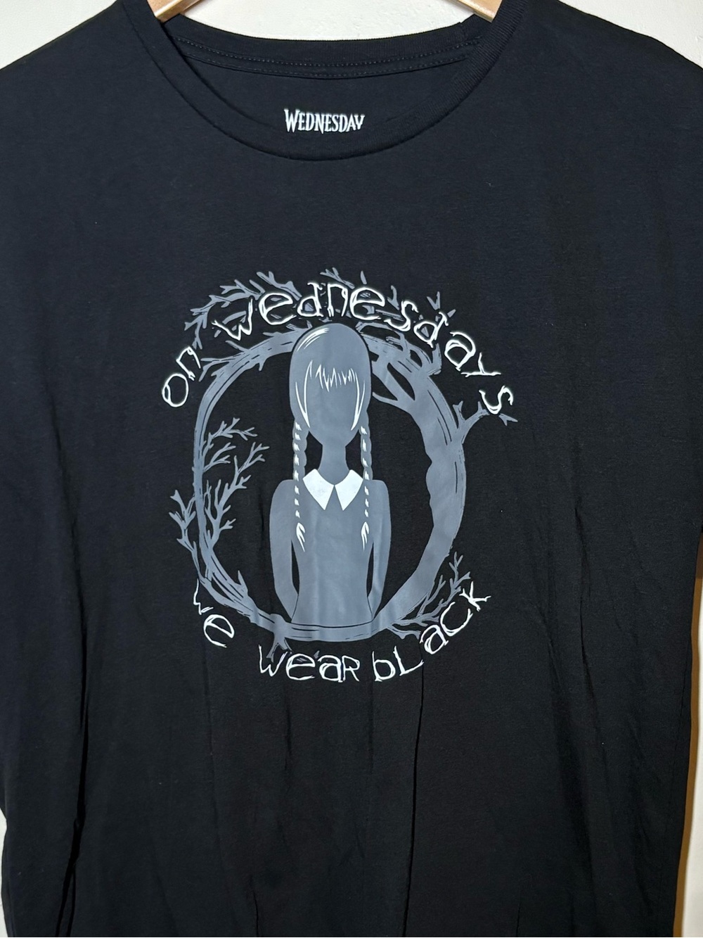{EUC} Wednesday Addams Graphic Tee - Black - Small - Picture 5 of 5